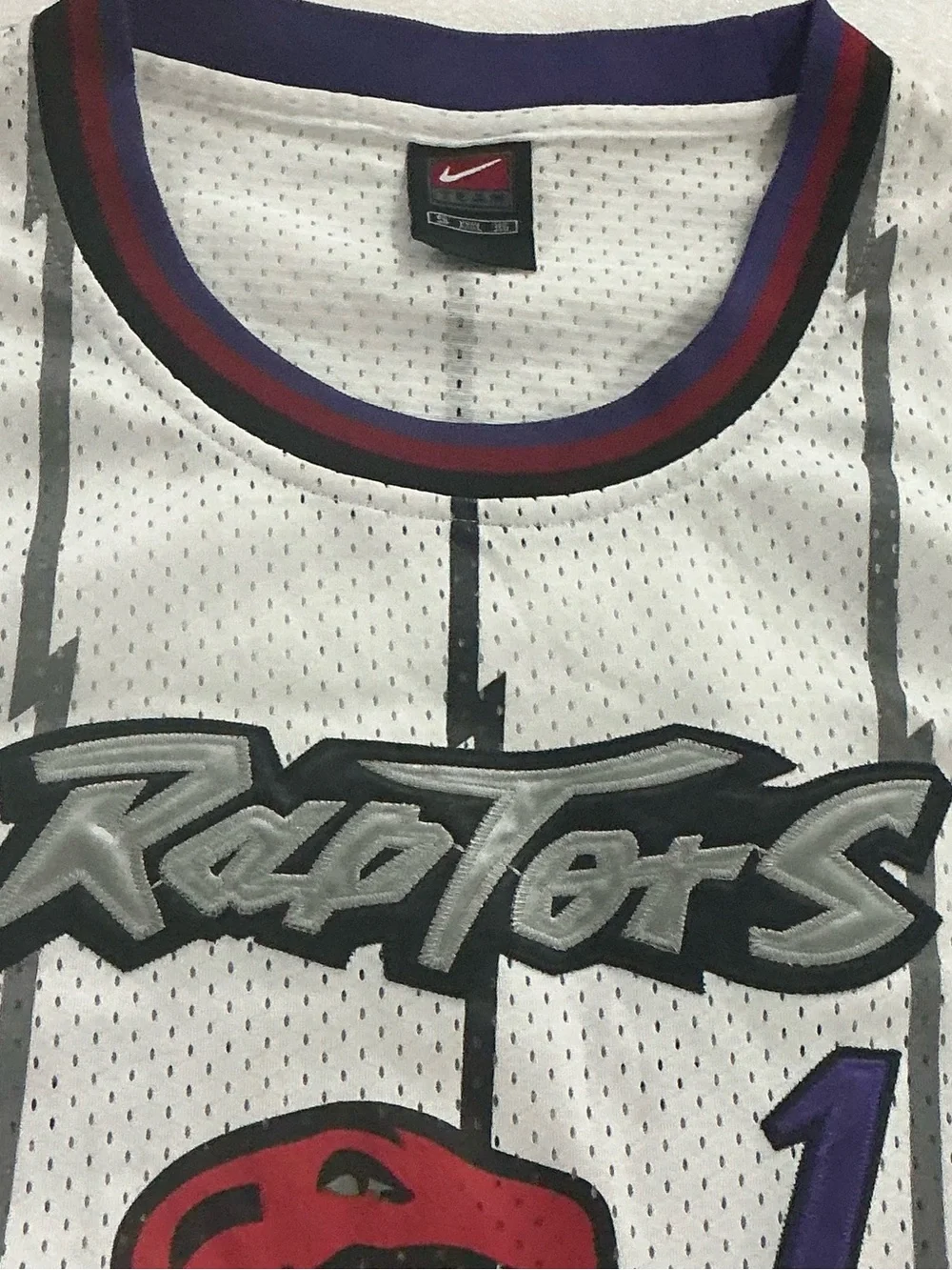Nike Toronto Raptors Tracy McGrady White Jersey MENS Size 3XL ( 56 ) AUTHENTIC